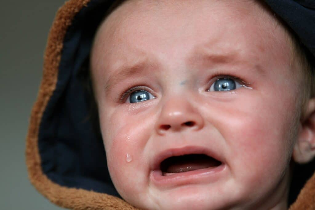 Baby cries inconsolably
