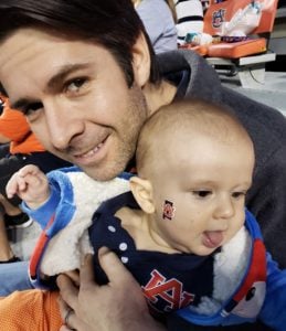 taking a baby to a football game