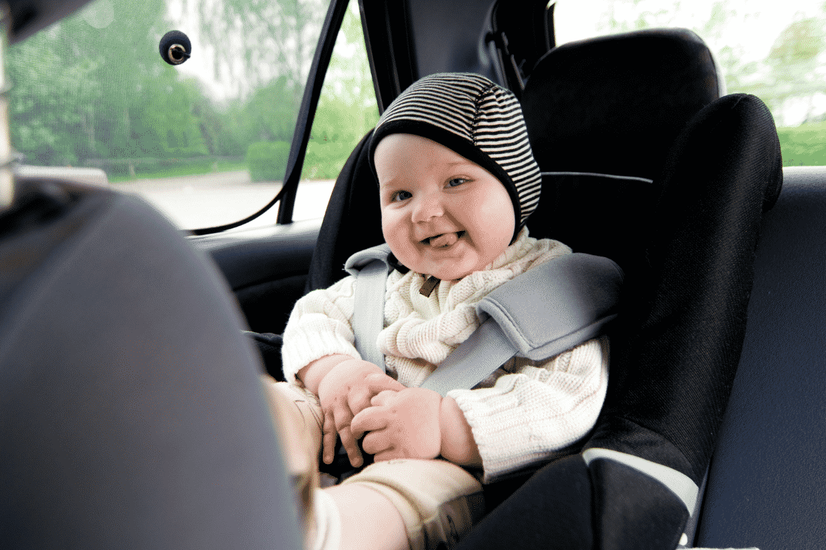 feeding newborn in car seat