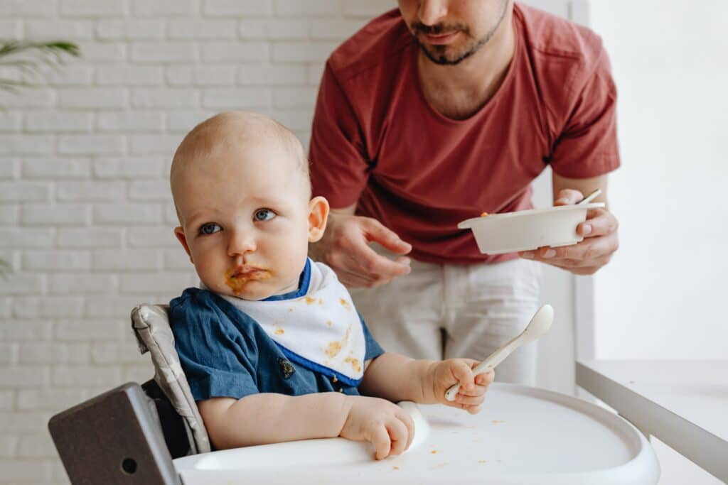 You might find that you have leftover formula as your baby starts eating more solids
