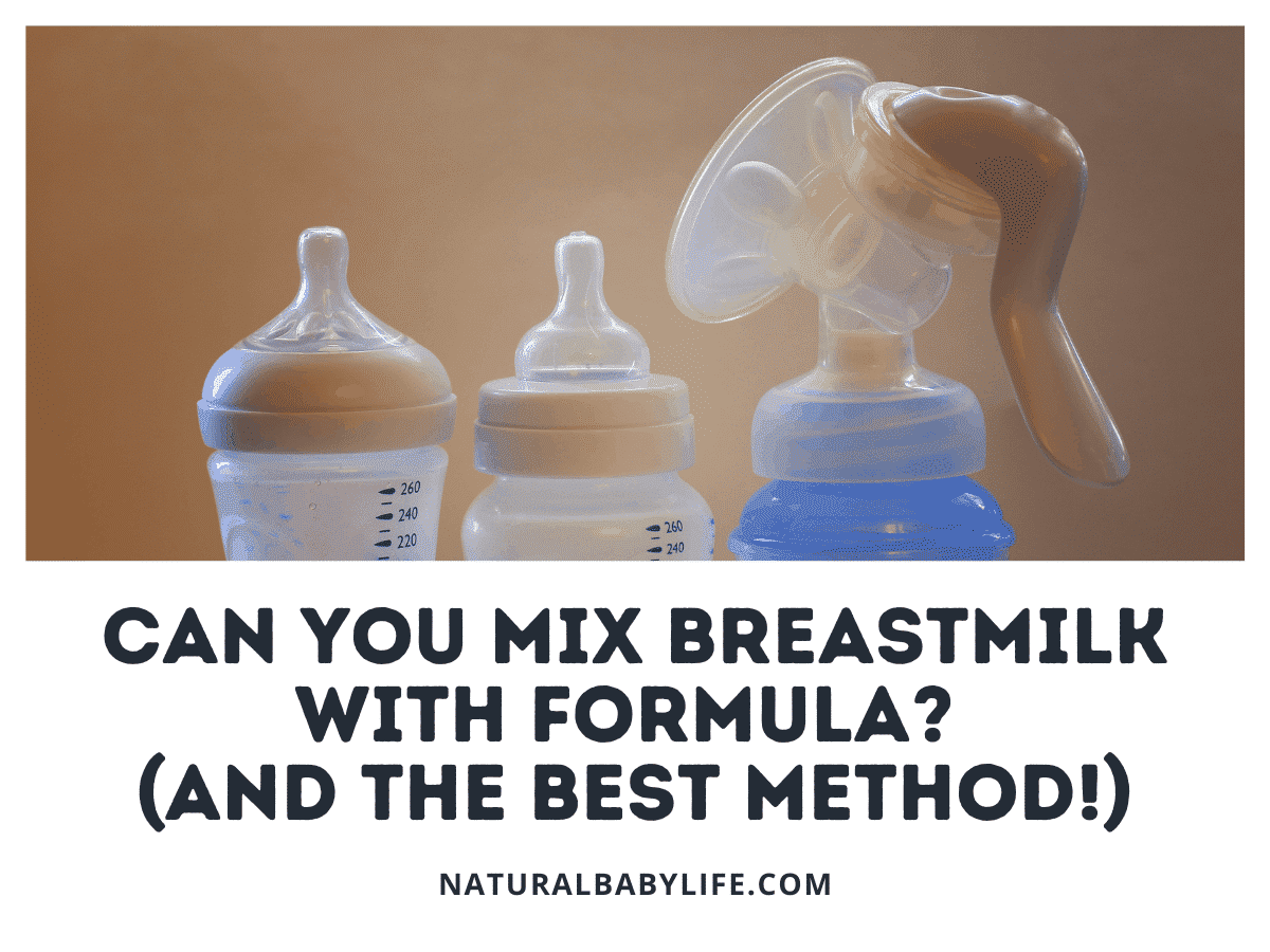 Can You Mix Breastmilk With Formula?