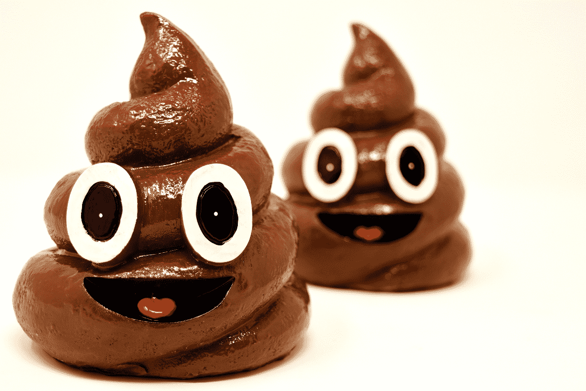 Poop with cartoon face