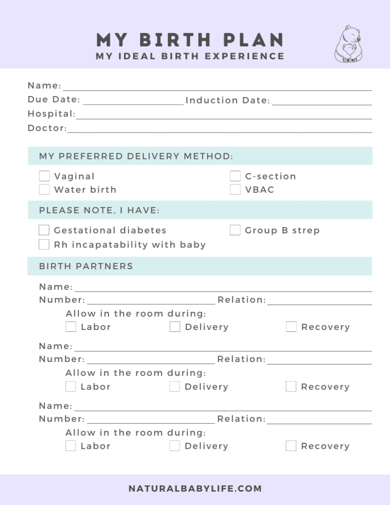 How To Write a Birth Plan (And Make Sure the Hospital Follows It)