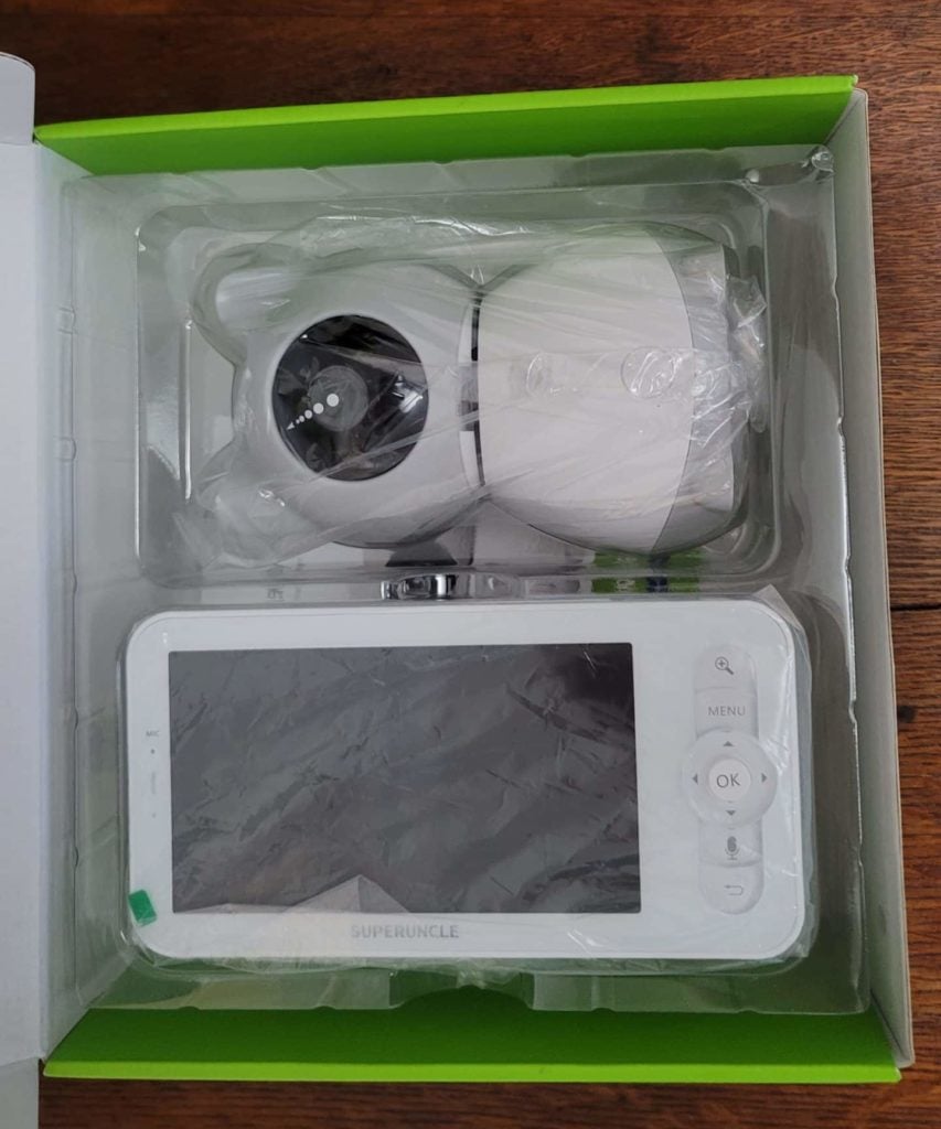 superuncle video baby monitor what's in the box