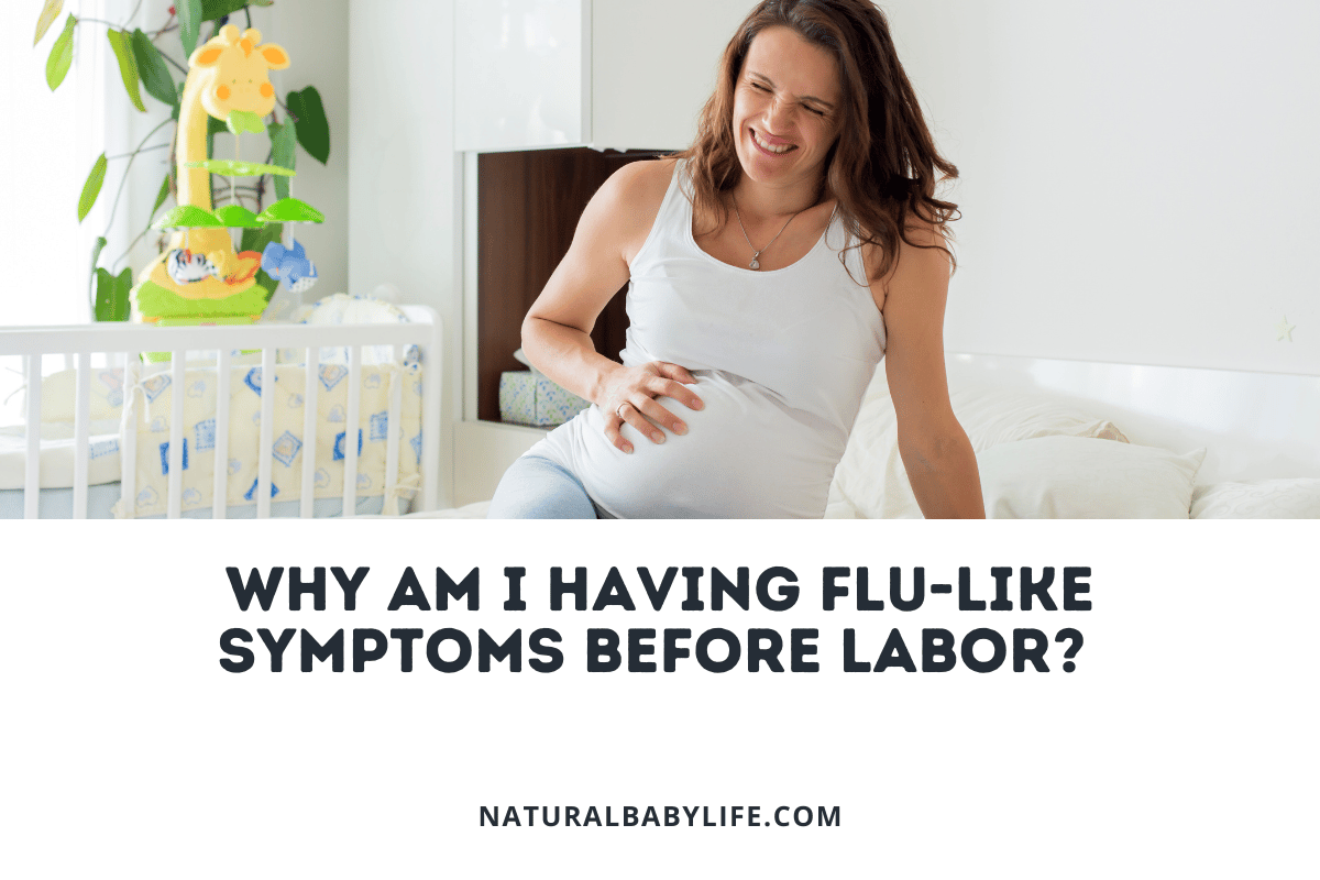 Woman having flu-like symptoms when pregnant