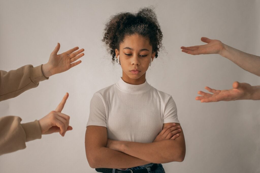 entitled girl not listening to step parent